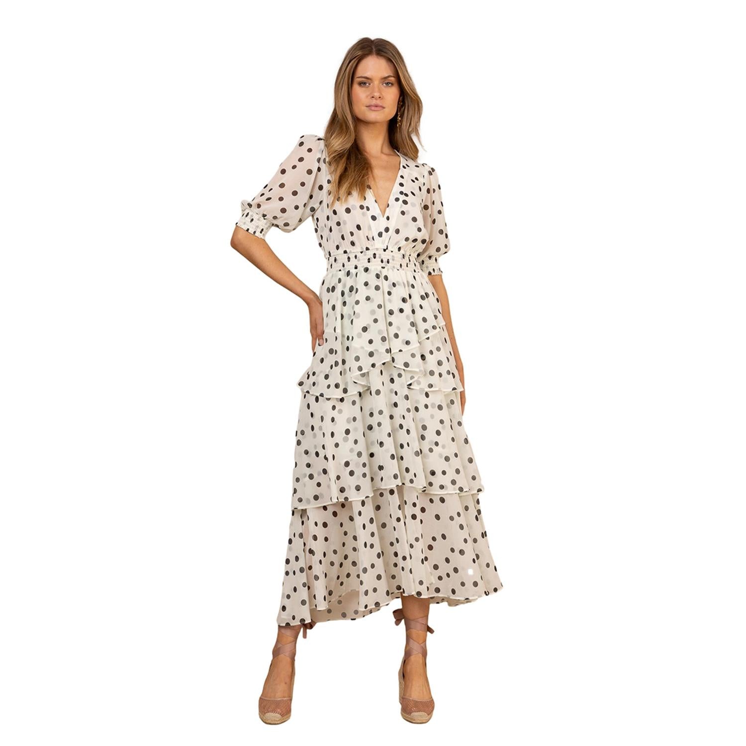 Hale Bob Kiera Dress Kjole Hvit - chrismoa.no