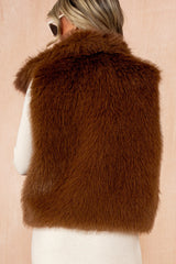 Nia Tan Faux Fur Gilet