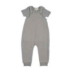 Mema Knits Romper + Onesie Set - Dove Blue