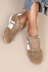 Orianna Camel Suedette Trainers