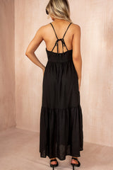 Joanna Black Linen Dress
