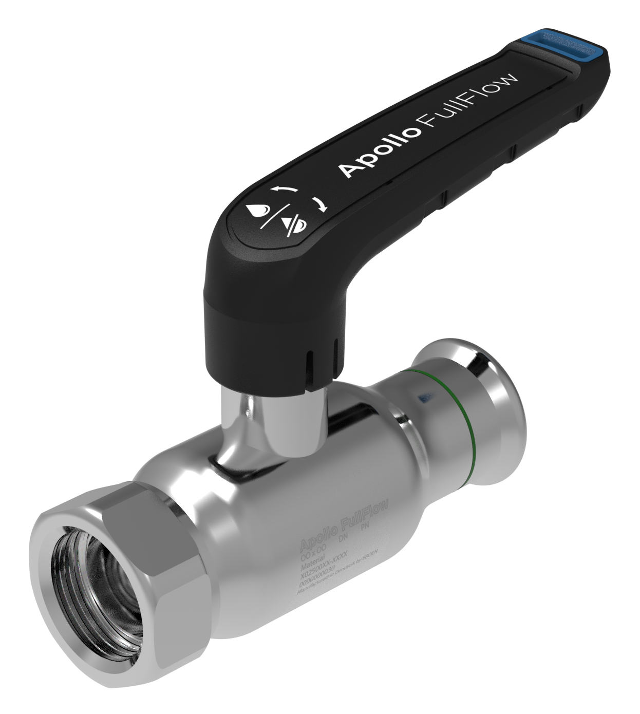 Apollo FullFlow RVS kogelkraan FF 35xG1 1/4 L