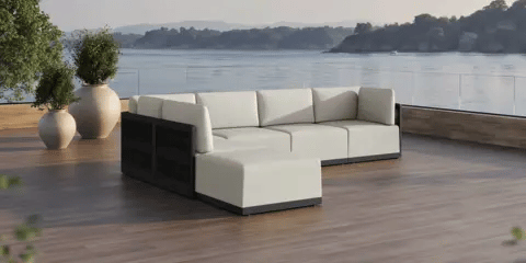 Henredon Annalise 6-piece Outdoor Patio Modular Sectional