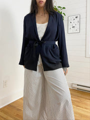 Theory washed twill belted blazer Medium