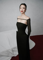 Elegant Luxury strapless audrey hepburn pencil evening cocktail  dress  - Irid