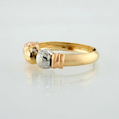 Anillo Trío Bolas 1.5gr / T8 1/2 / Tres Oros 18K