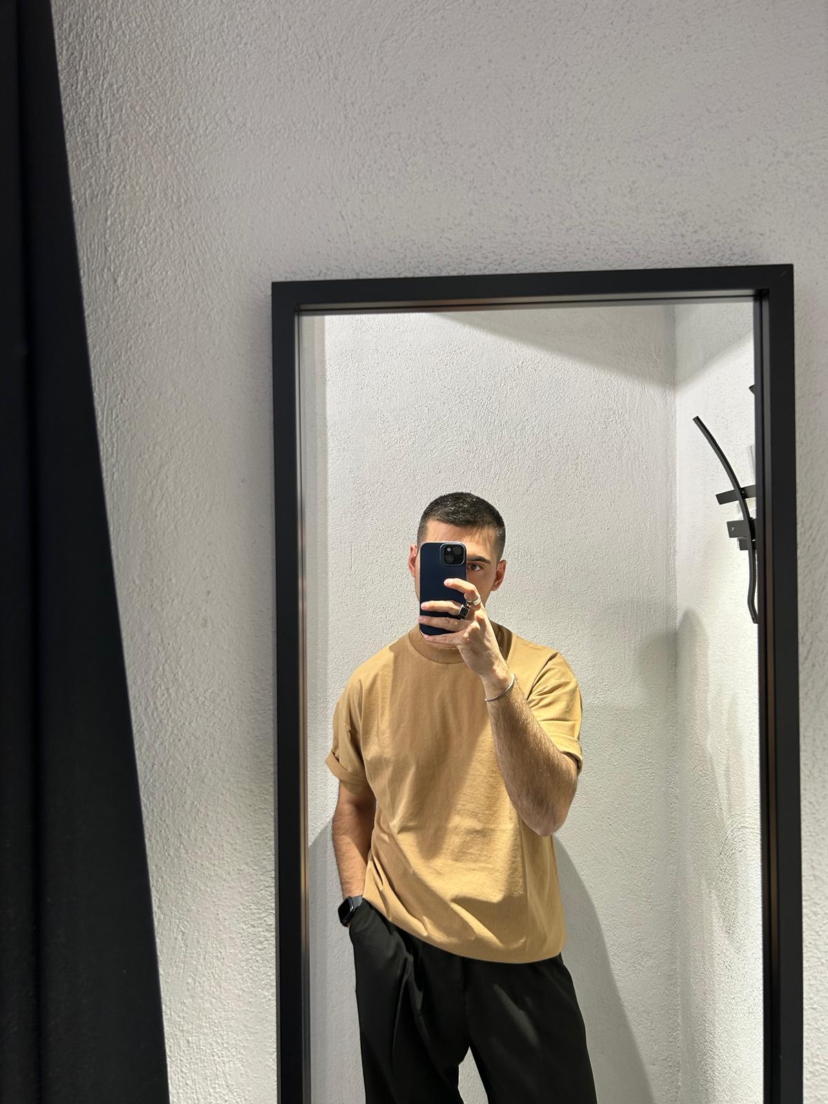T SHIRT OVERSIZE IN COTONE LAVATO - 1081