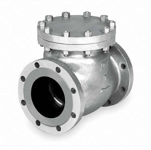 Milwaukee Valve Check Valve, 2 in, Single, Inline Swing, Cast Steel, Flange x Flange - 1570 CB2 2"