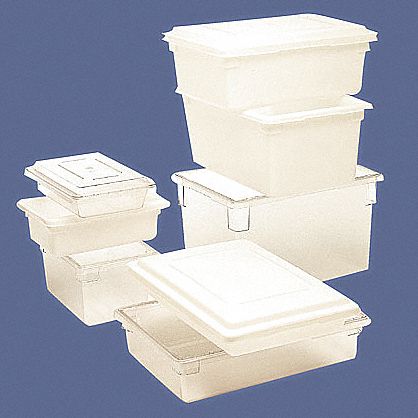 Rubbermaid 26 in" x 18 in" x 12 in" Polyethylene Tote Box, White - FG352800WHT