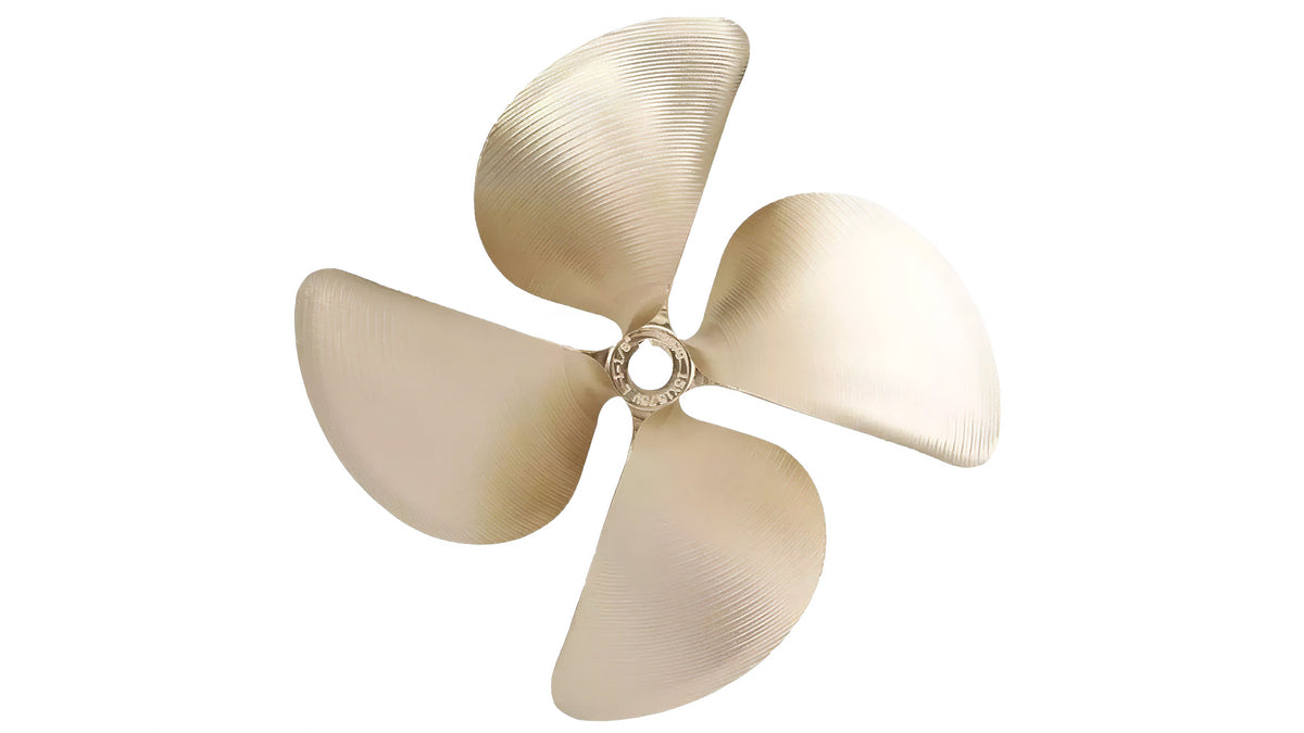 ACME 2315 boat propeller, 15 x 12 inches, with four blades and a central hub, designed for marine propulsion.