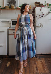 Rare Vintage 1970s French Countryside French Connection 70s Wrap Dress Cotton Christie Araujo