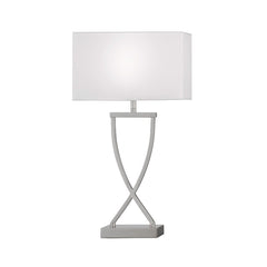 Fischer & Honsel Anni 1L table lamp H 51cm, nickel E27