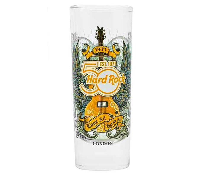 Hard Rock Cafe® Shot Glass 2.5 oz Vaso Chupito para Coleccionistas | Love All Serve All