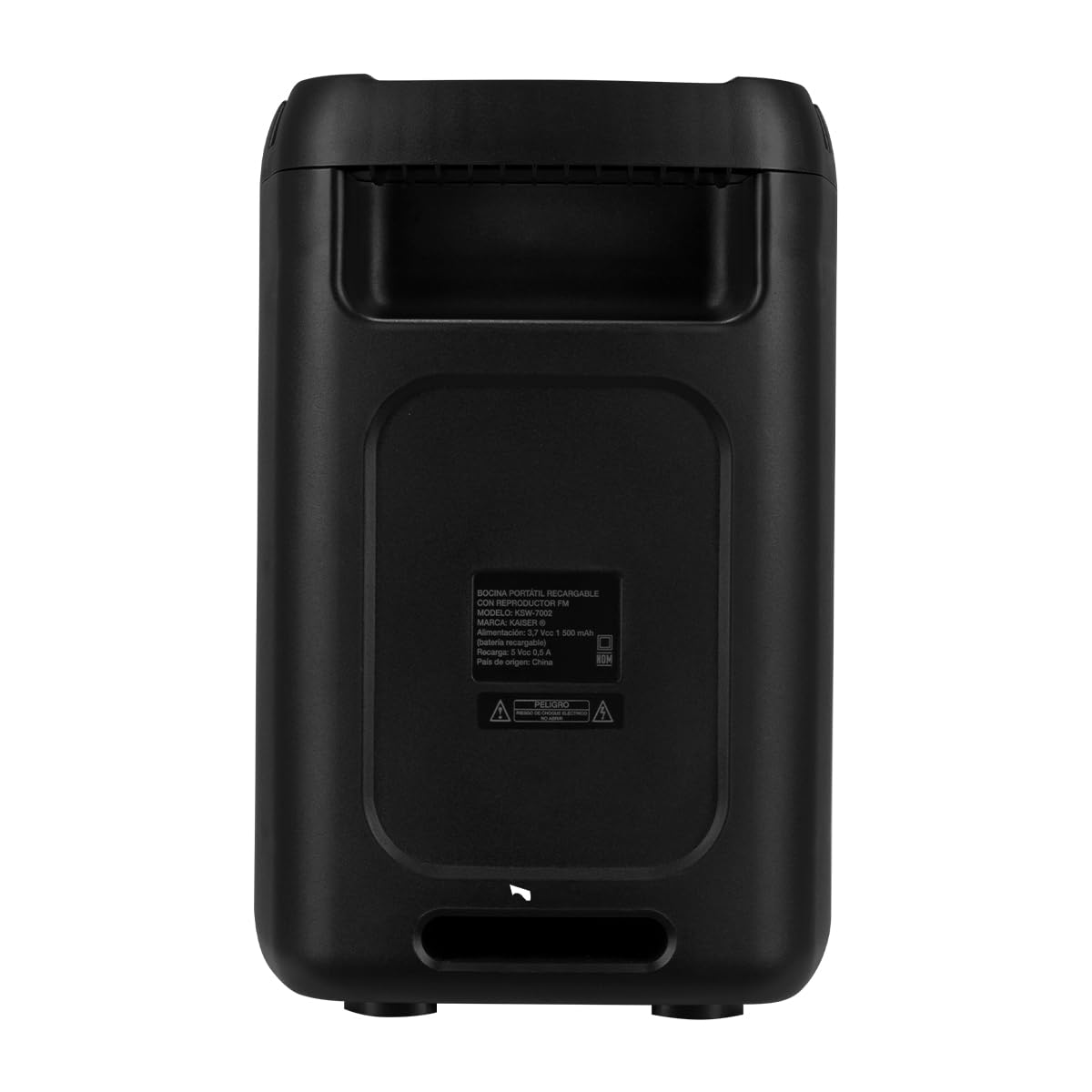 Kaiser Bocina Bafle Profesional Recargable de 4” y 3000W PMPO con Bluetooth, Radio FM y Luces LED Modelo KSW-7002 BB 4