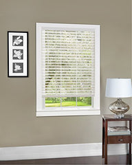 Plantation Collection Set of 6 Cordless Light Vane 2-Inch Sheer Mesh Fabric Blinds - White - 36 inch  x 64 inch  (Actual Measurement 35.5 inch  x 64 inch )