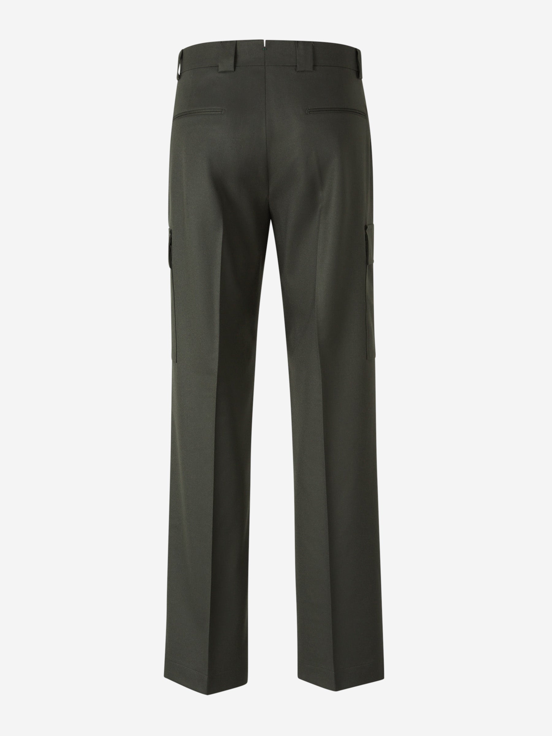 Outlet online Berwich Hombre Pantalones Cargo Lana color Verde Militar sku 521-003185 01 - Foto 3
