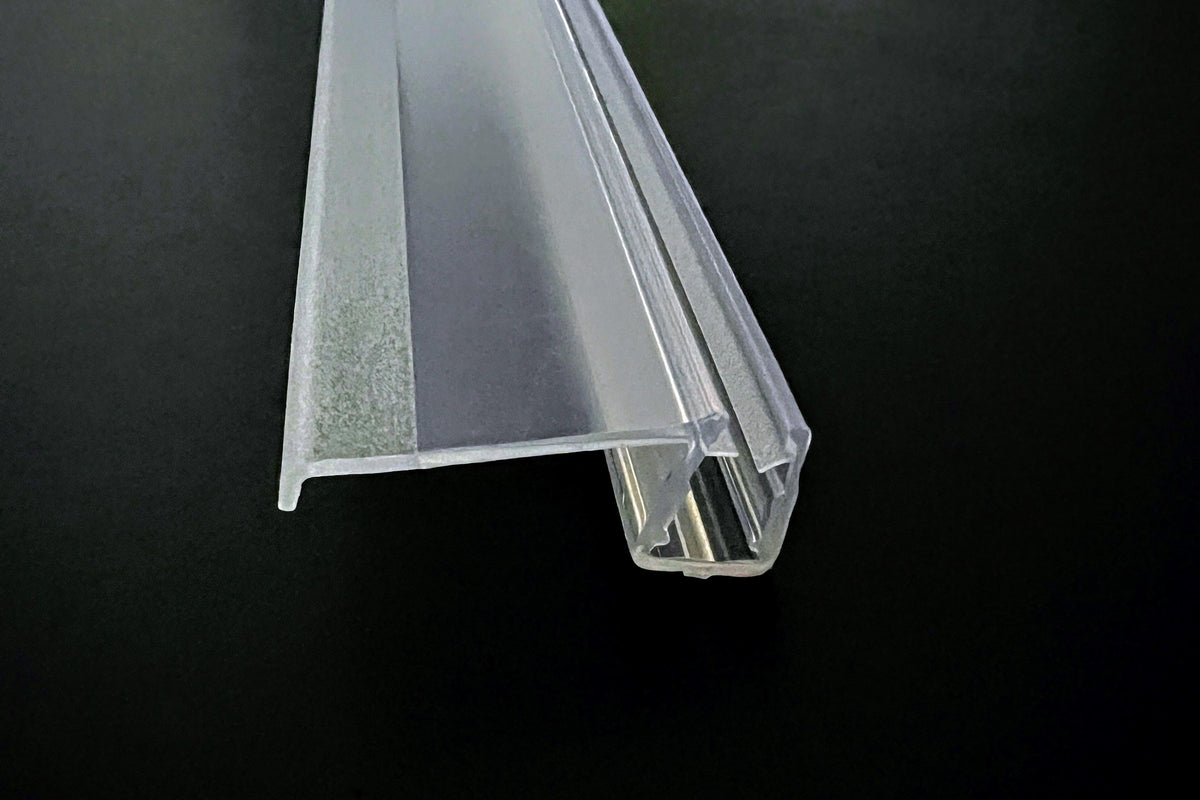 Schiebetürdichtung mit 25 mm Dächlein | 6, 8 mm Glas | Art.Nr. 5329