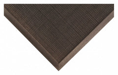 Condor Outdoor Entrance Mat, 6 ft L, 3 ft W, 3/8 in Thick, Rectangle, Black - 6LUN2