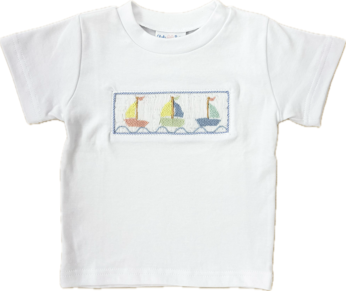Tom Smocked Sailboat Shirt