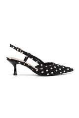 Penny Black Polka Dot Kitten Heels