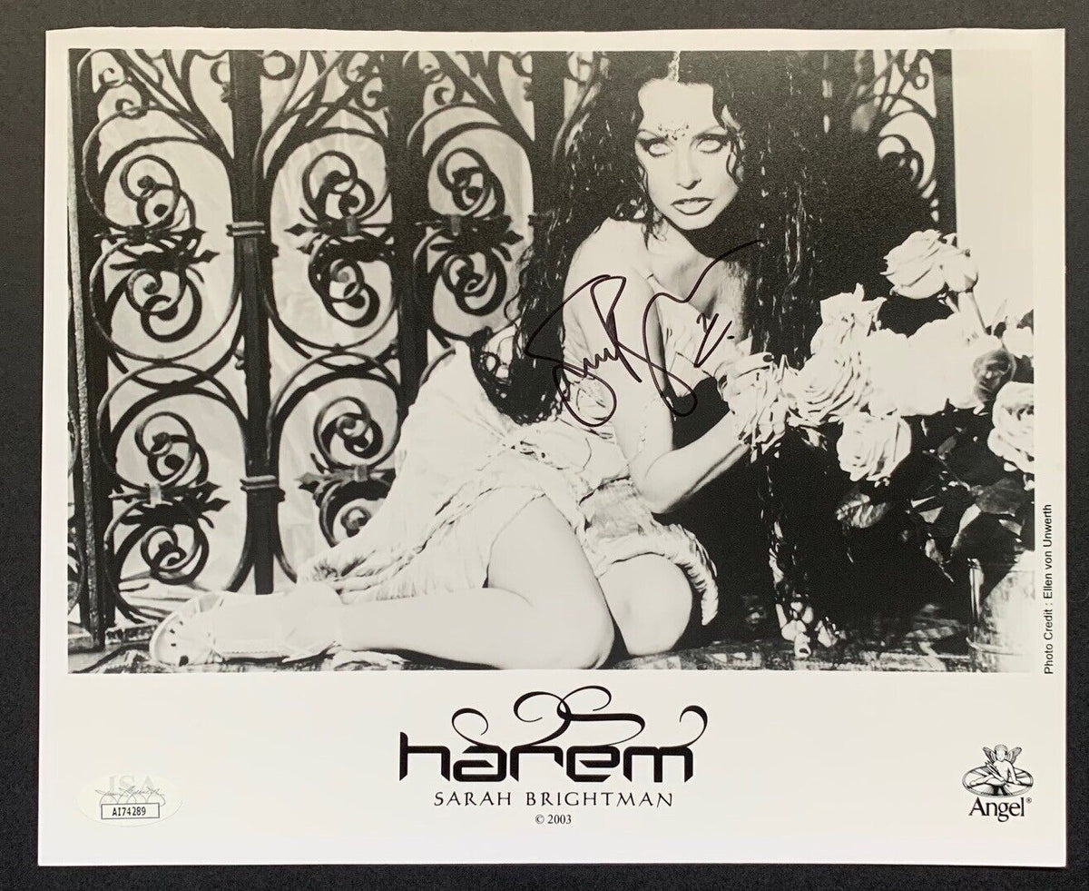 2003 Autographed Sarah Brightman Signed B&W Photo Celebrity Actor JSA Broadway