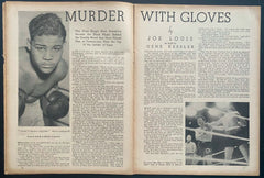 1935 Liberty Magazine Young Boxing Star Joe Louis Featured Article Vintage