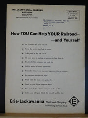 Erie Lackawanna Railroad Employee Magazine 1961 May June Vol 57 #2