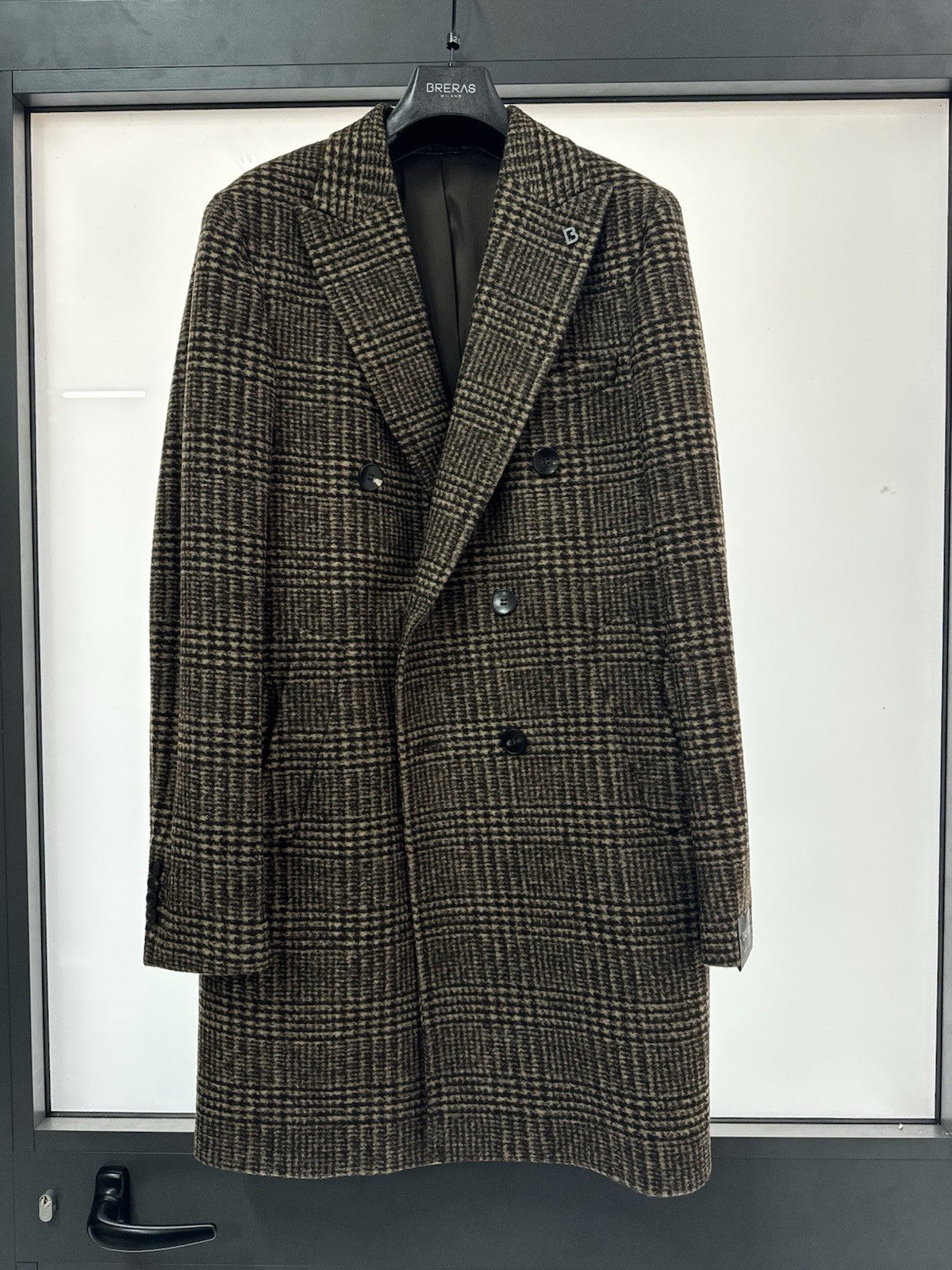 Breras Cappotto Doppiopetto  in lana E Vergine  Marrone  Uomo 52