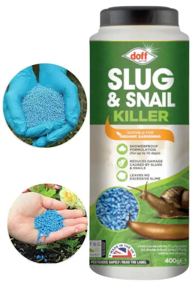 DOFF SLUG AND SNAIL KILLER SHOWERPROOF SLUG KILL ORGANIC PELLETS 800GM,400GM