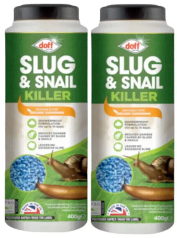 DOFF SLUG AND SNAIL KILLER SHOWERPROOF SLUG KILL ORGANIC PELLETS 800GM,400GM