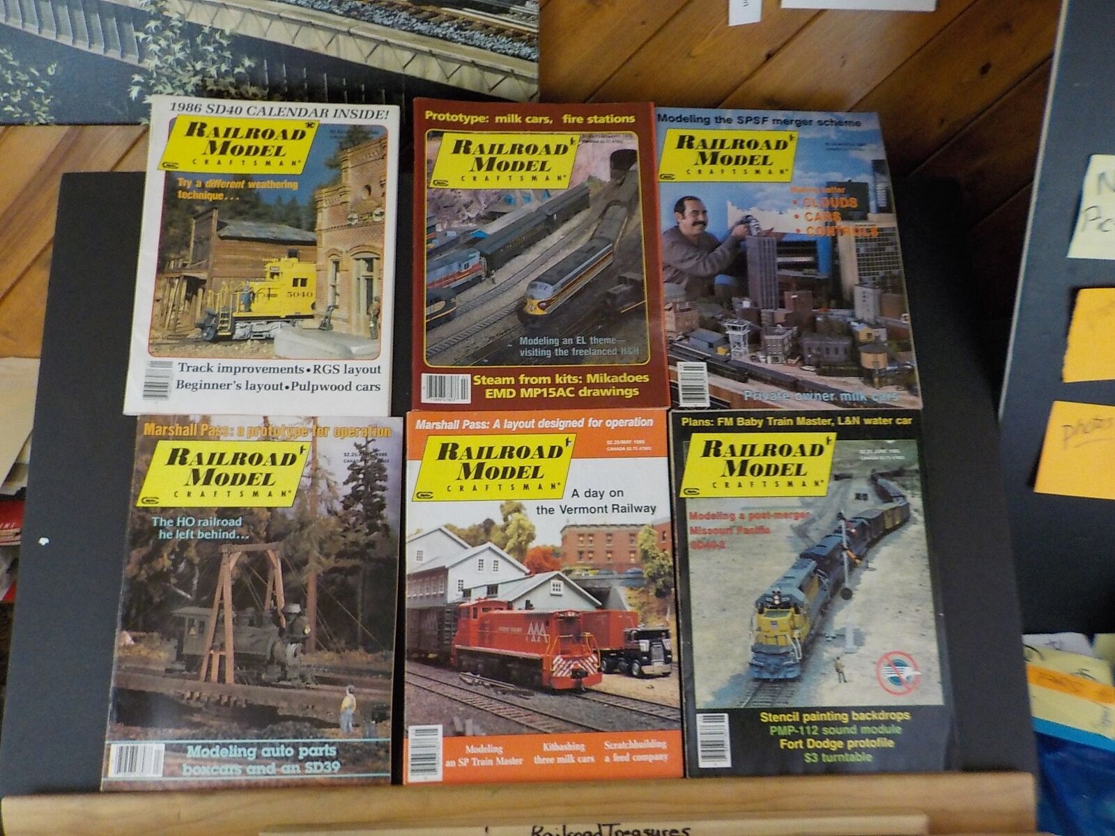 Railroad Model Craftsman Magazine Complete Year 1986 12 issues