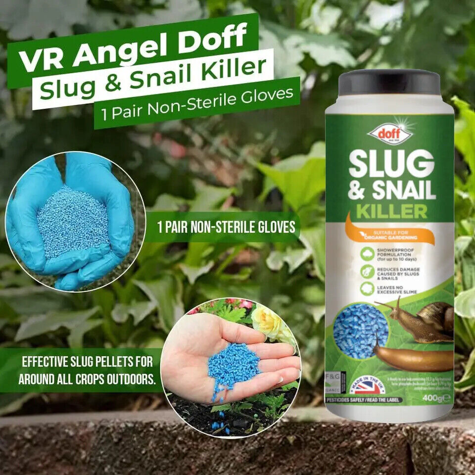 DOFF SLUG AND SNAIL KILLER SHOWERPROOF SLUG KILL ORGANIC PELLETS 800GM,400GM