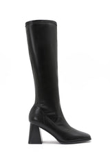 Annie Mary Black Knee High Boots