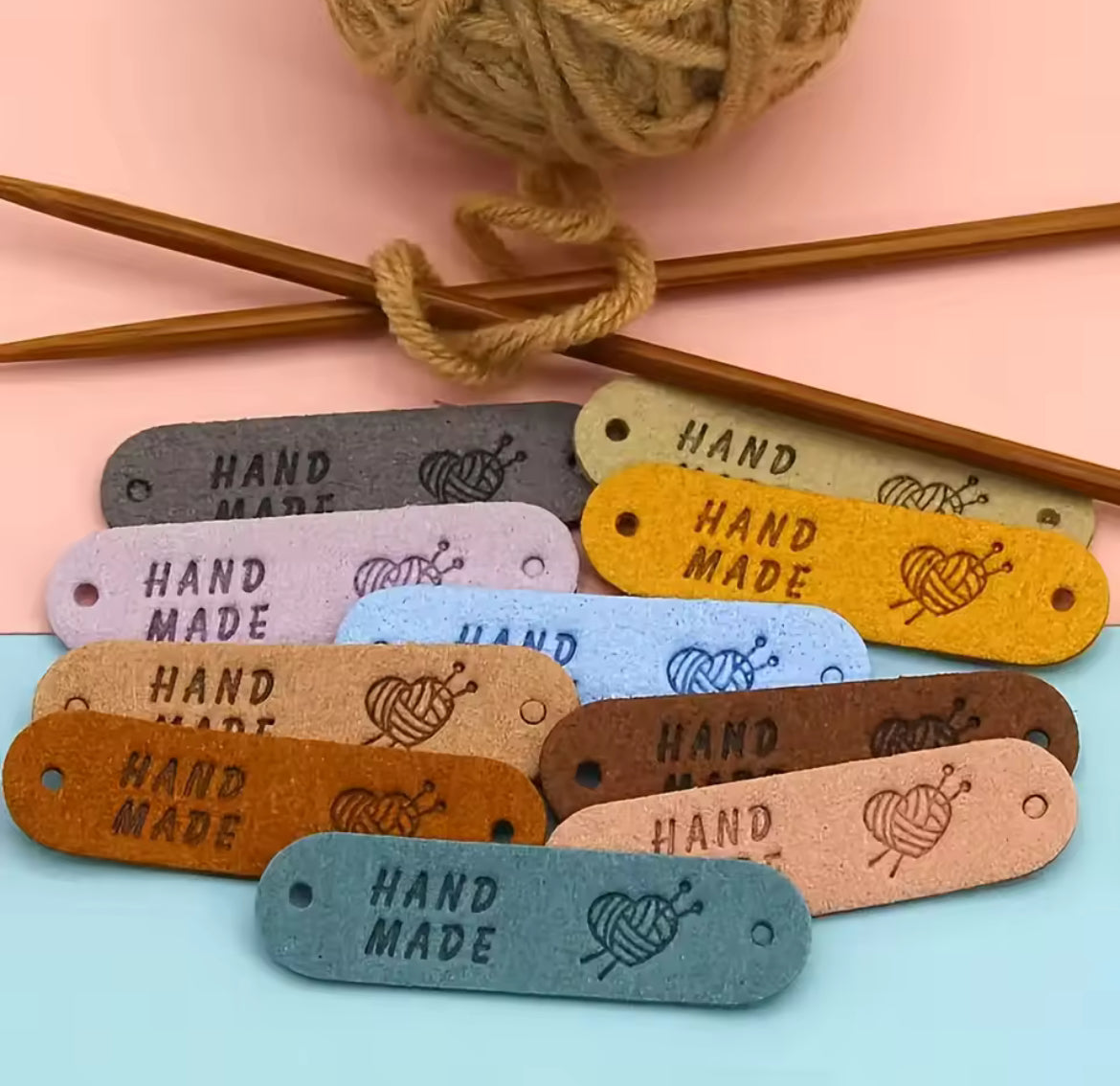 Handmade Leather Tag - 12pc - Al Saeed Wool House