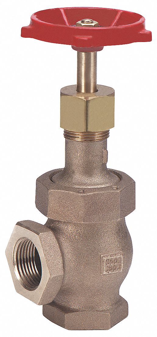 Milwaukee Valve Class 300 Globe Valve, FNPT x FNPT, Bronze, 1/2 in Pipe Size - Valves - 582 1/2"