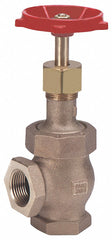 Milwaukee Valve Class 300 Globe Valve, FNPT x FNPT, Bronze, 1/2 in Pipe Size - Valves - 582 1/2"