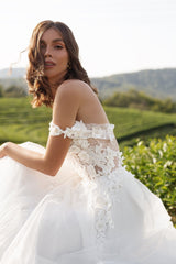 Off The Shoulder Bridal Dress