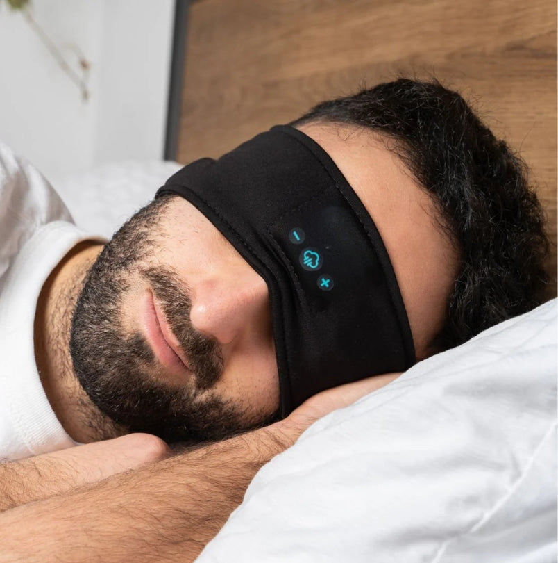 Bluetooth Sleep Mask Headband – Block Light & Listen to Music | Total Blackout