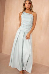 Janice Duck Egg Buckle Shoulder Top