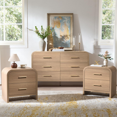 Curved 6 + 2 Drawer Set
