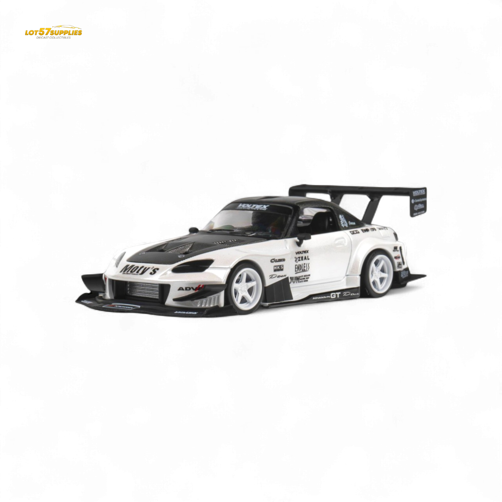 Microturbo Honda S2000 Metallic White 1:64 - Evergreen Kings