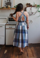 Rare Vintage 1970s French Countryside French Connection 70s Wrap Dress Cotton Christie Araujo