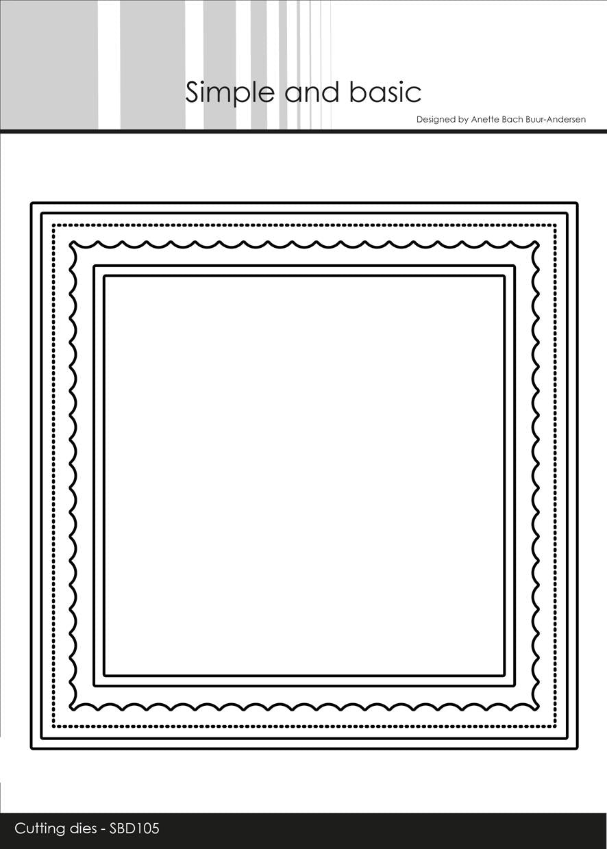 Simple and Basic - Dies - Card Base Square w/innlay