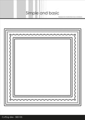 Simple and Basic - Dies - Card Base Square w/innlay