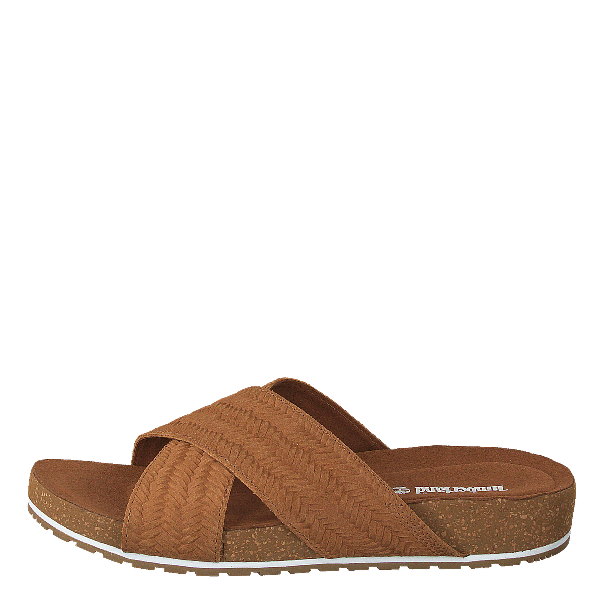 Malibu Waves Cross Slide Rust Embossed Suede