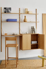 Hylle - Library Natural Oak Desk Section H1148