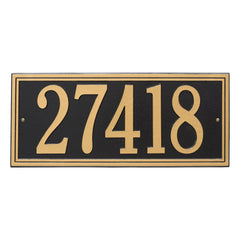 Double Line Estate Wall Address Plaque - One Line