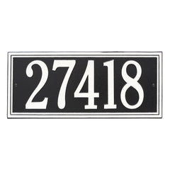 Double Line Estate Wall Address Plaque - One Line