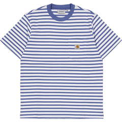 S/s Seidler Pocket T-shirt Seidler Stripe, Sorrent / Whit