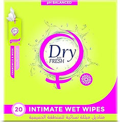 dry acti fresh intimate wipes 20pcs musk